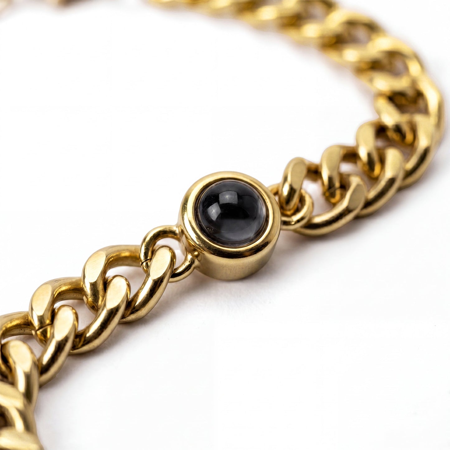 Foto armband met je eigen foto - Cubaanse Ketting