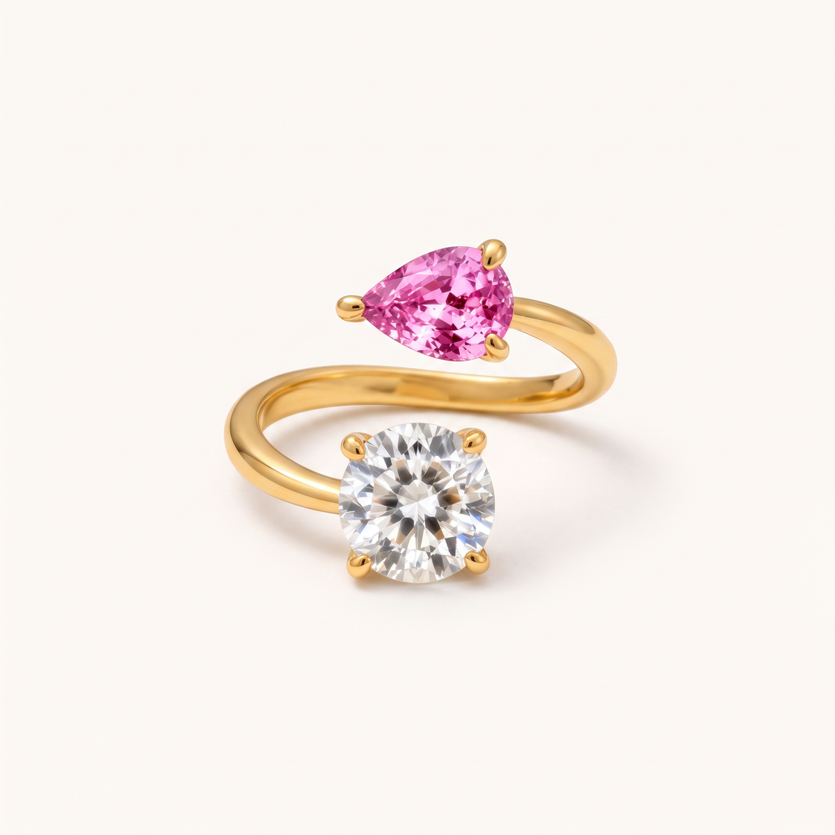 Roos | Twee Stenen Ring