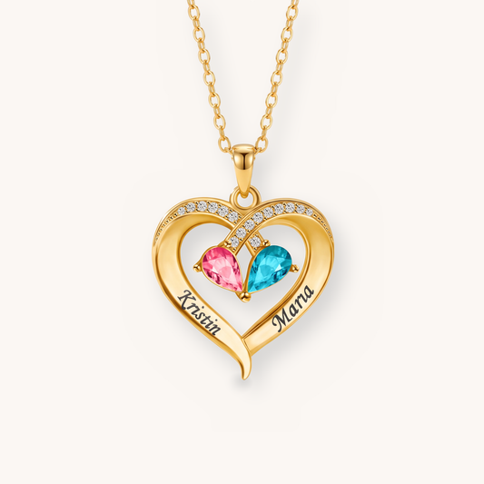 Elodie Hartketting met Namen en Geboortestenen