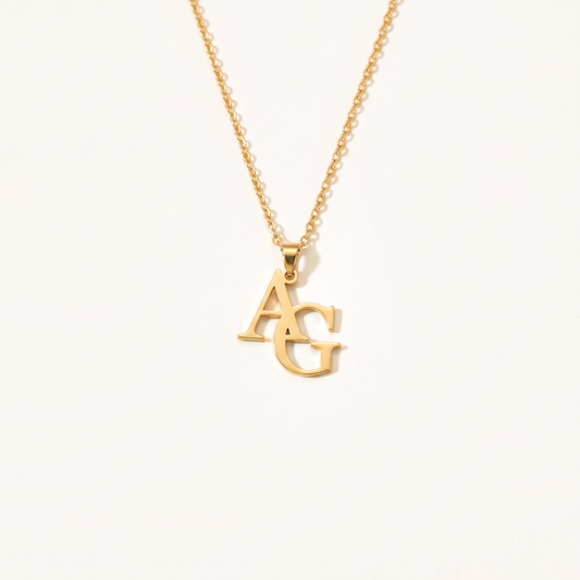 NOLA gepersonaliseerde initialen ketting