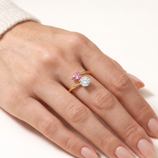 Roos | Twee Stenen Ring