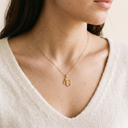 NOLA gepersonaliseerde initialen ketting