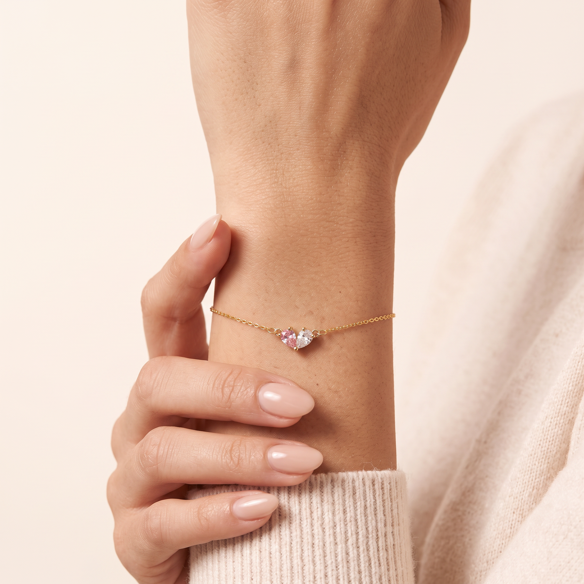 Geboortesteen armband