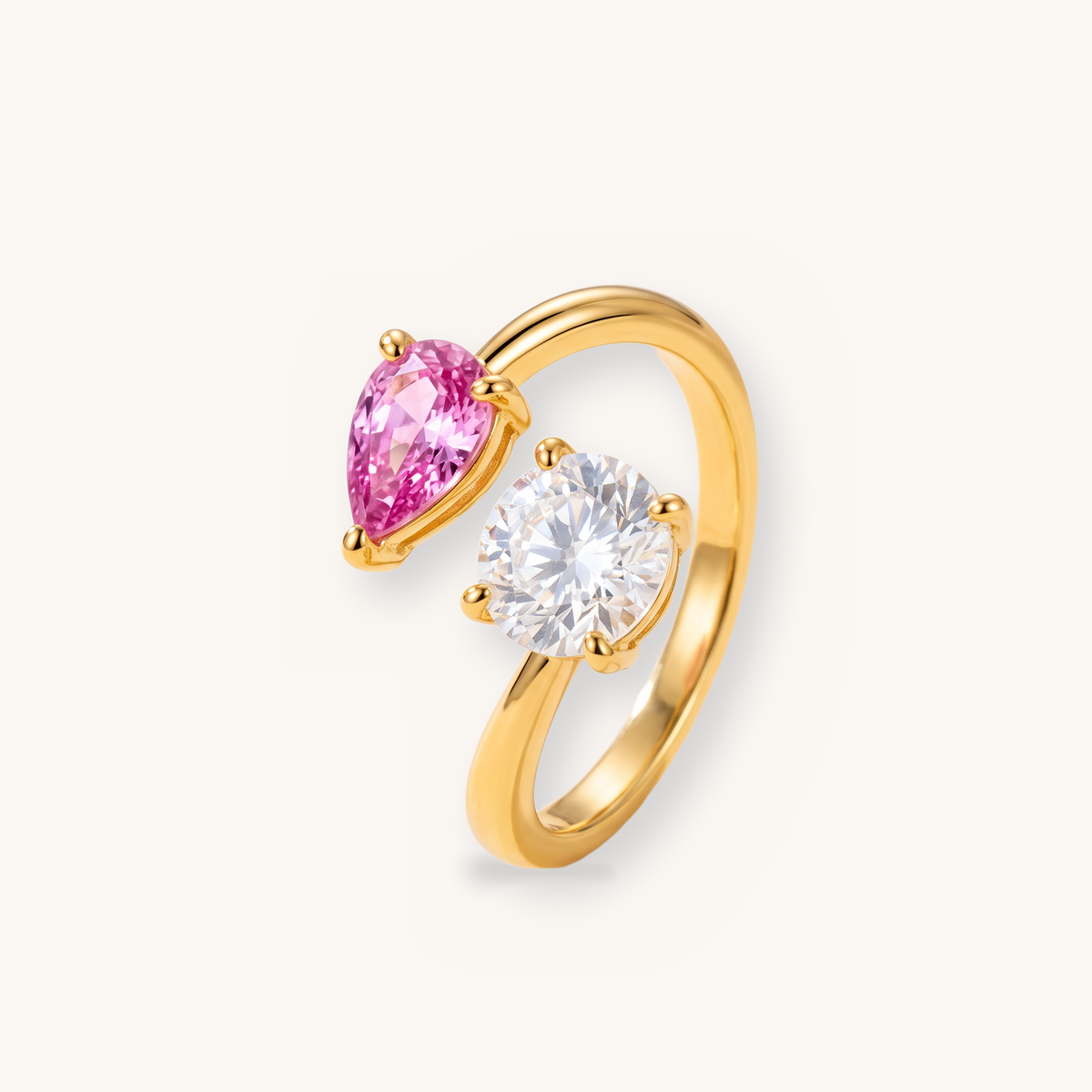 Roos | Twee Stenen Ring