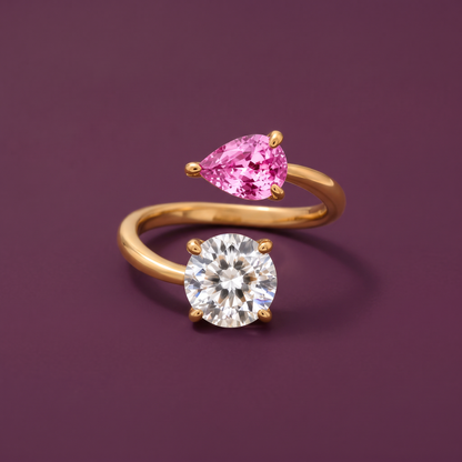 Roos | Twee Stenen Ring