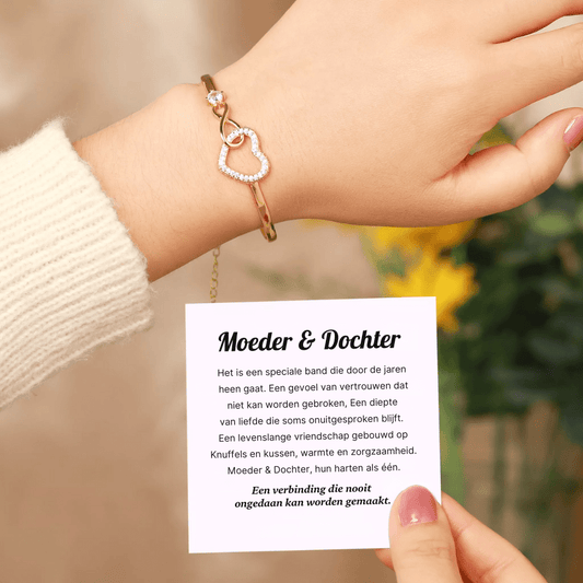 JADE infinity hartarmband voor moeder en dochter