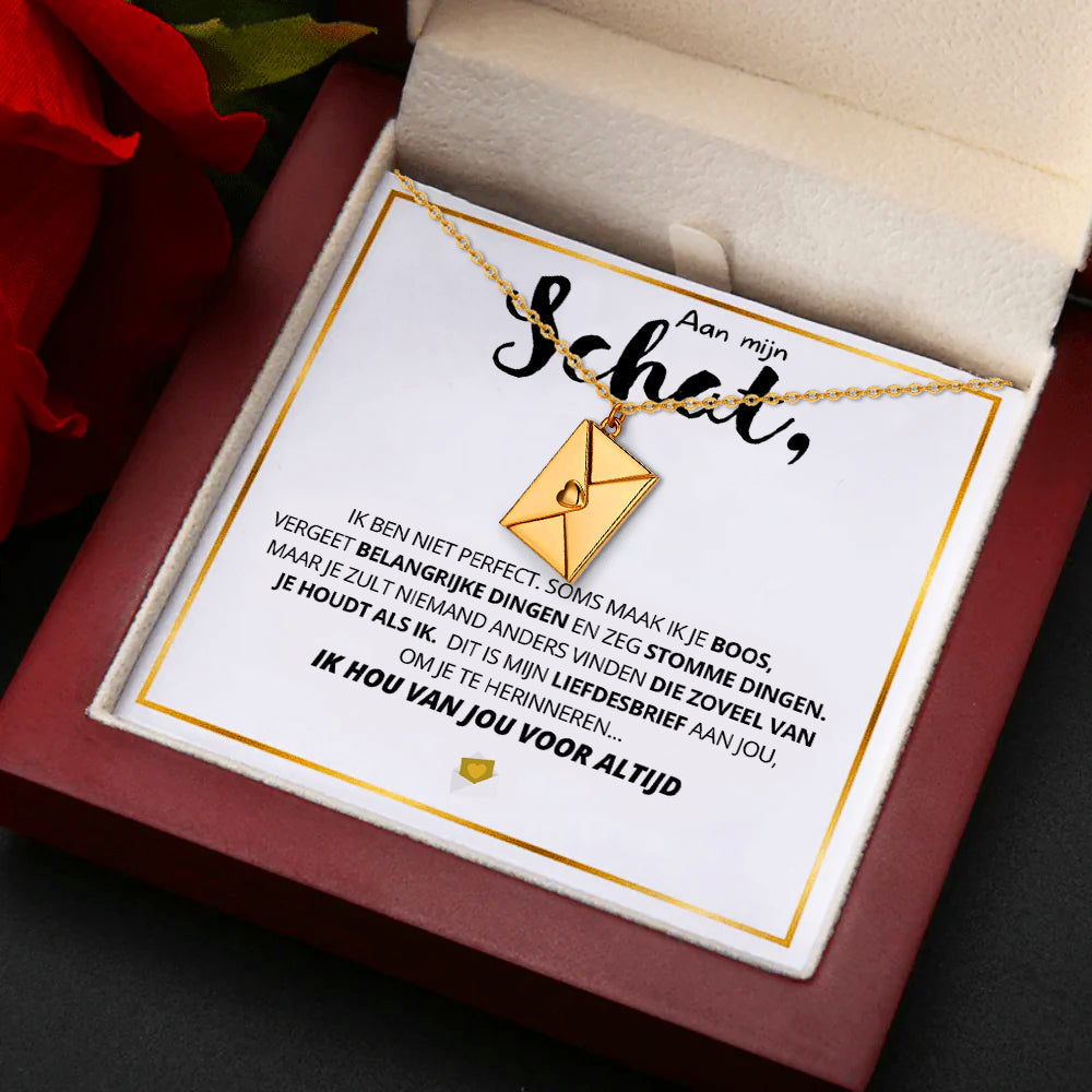LUNE liefdesbrief ketting voor je schat