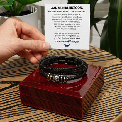 MILO leren armband voor je kleinzoon