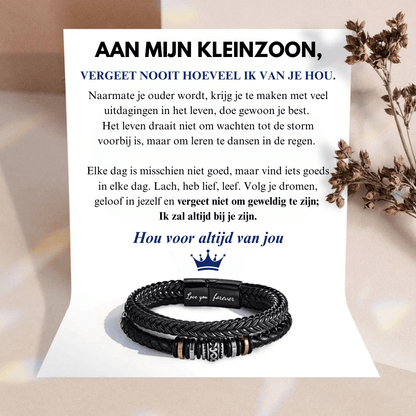 MILO leren armband voor je kleinzoon