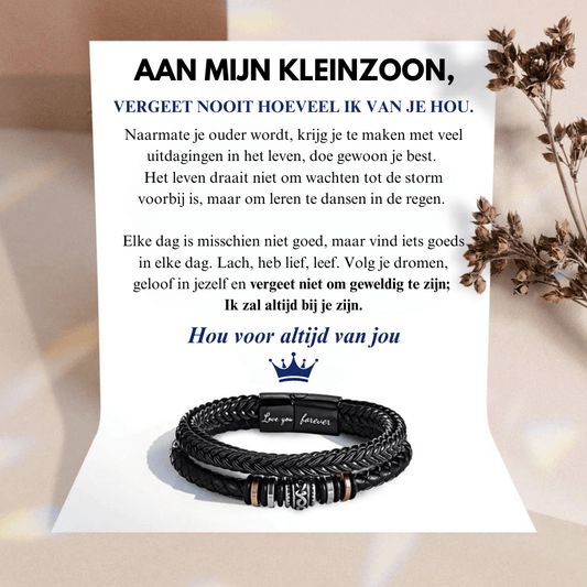 MILO leren armband voor je kleinzoon