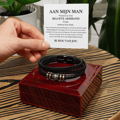 MILO leren armband als belofte voor je man