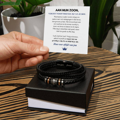 MILO leren armband voor je zoon, ook in kindermaat