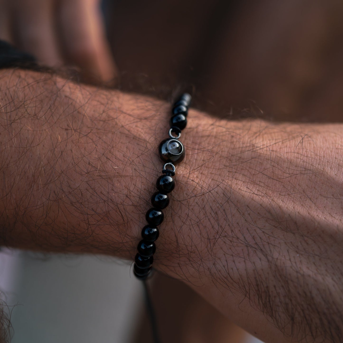 Gepersonaliseerde foto armband - Parels