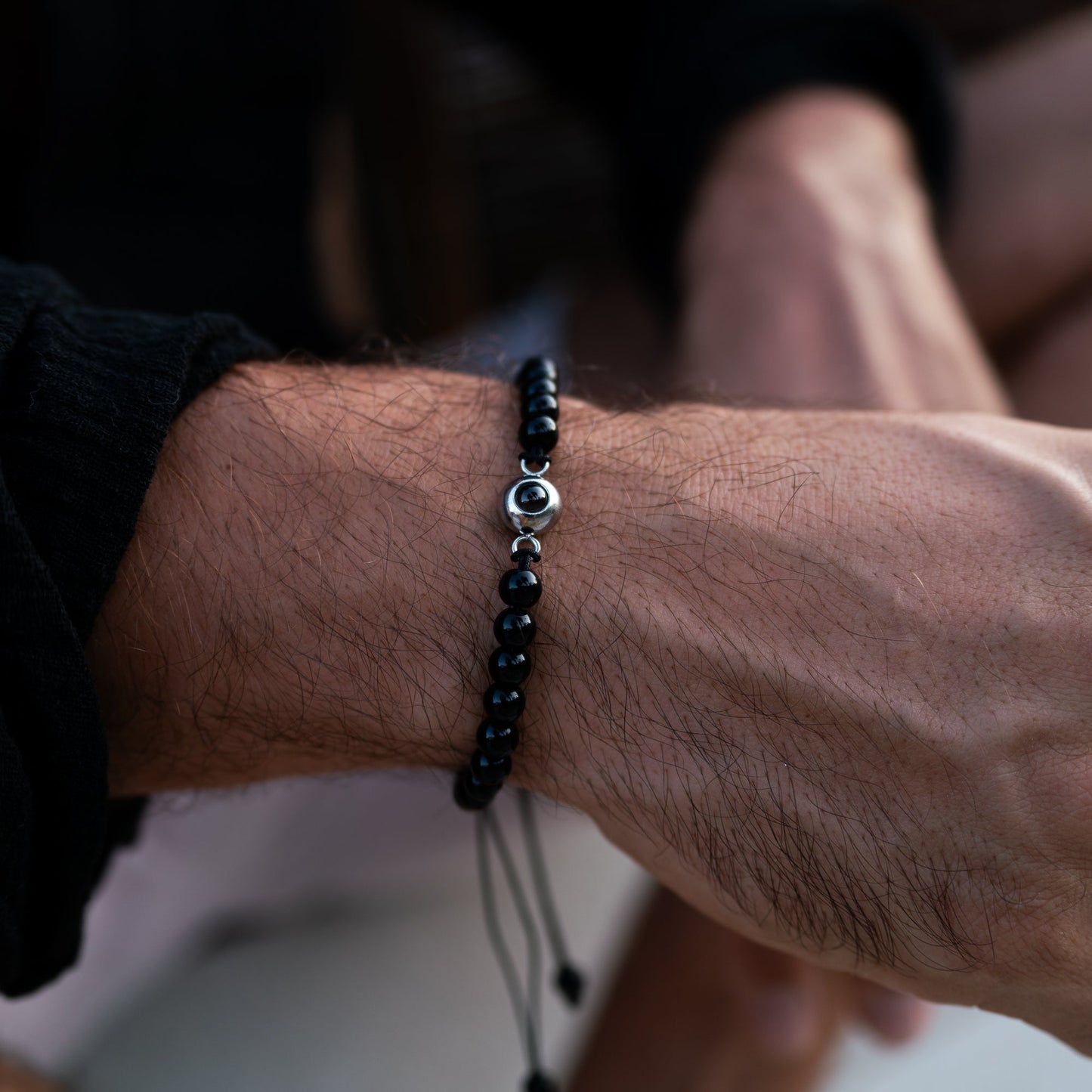Gepersonaliseerde foto armband - Parels