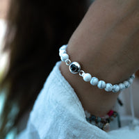 Gepersonaliseerde foto armband - Parels