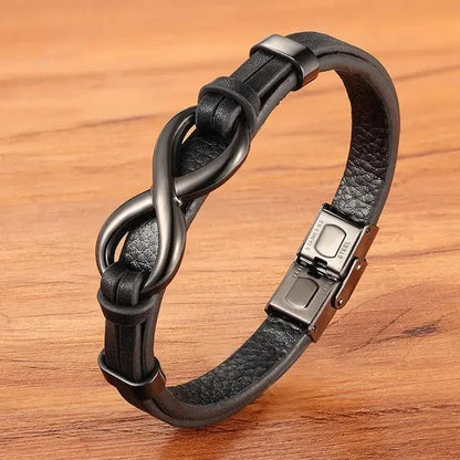 VINCE infinity leren armband voor je man