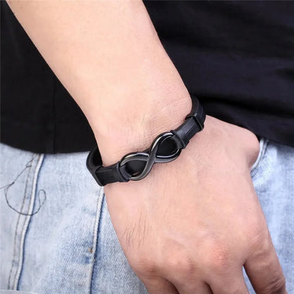 VINCE infinity leren armband voor je man