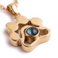 Gepersonaliseerde ketting met pootafdruk en foto