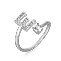 Zirkonia letter ring