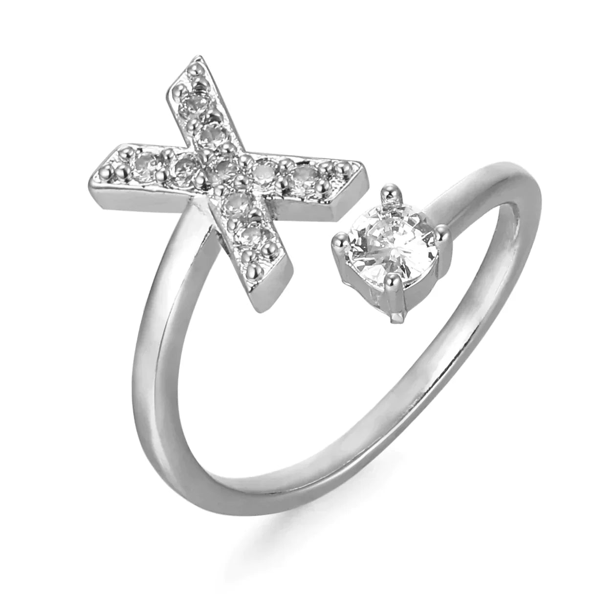 Zirkonia letter ring