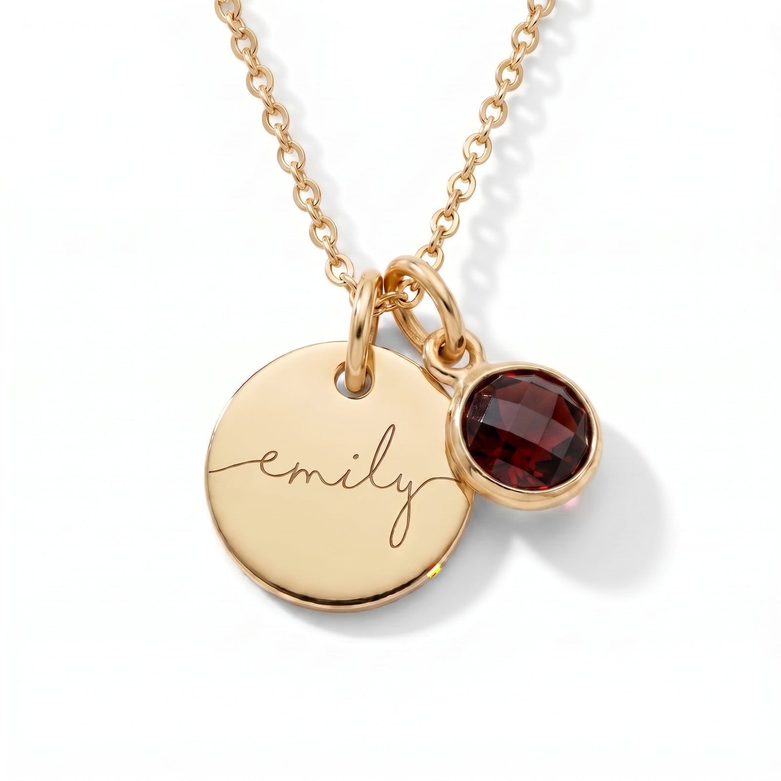 Gepersonaliseerde naamketting met geboortesteen