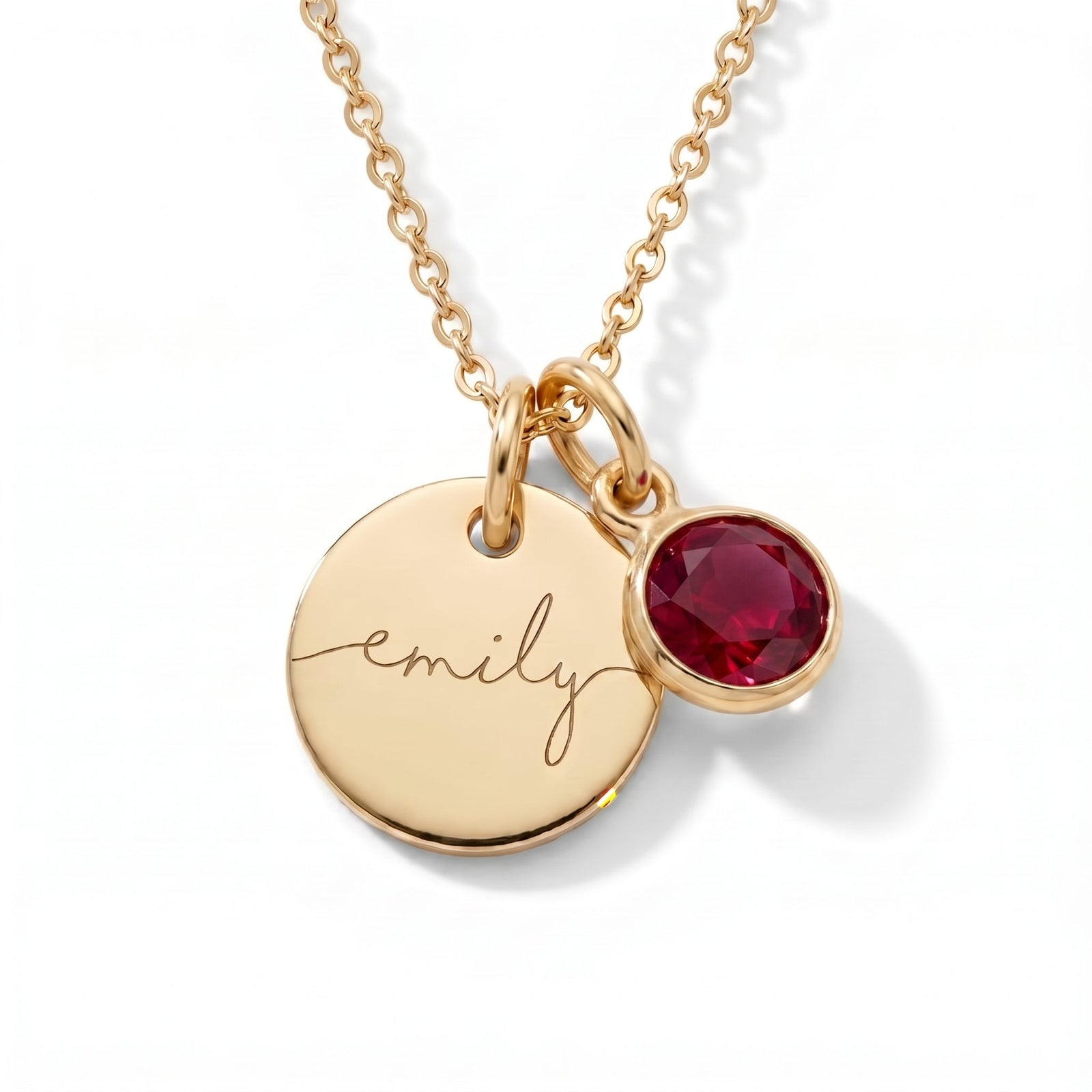 Gepersonaliseerde naamketting met geboortesteen