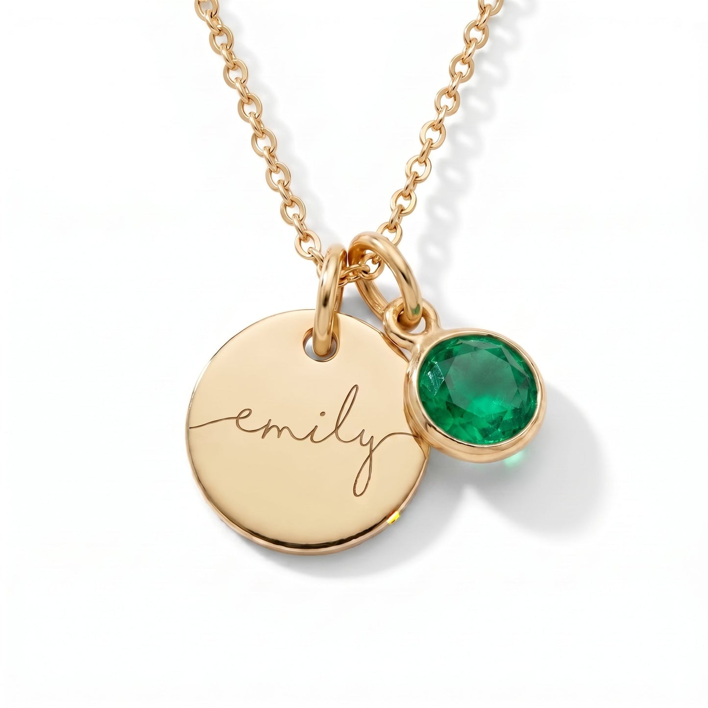 Gepersonaliseerde naamketting met geboortesteen