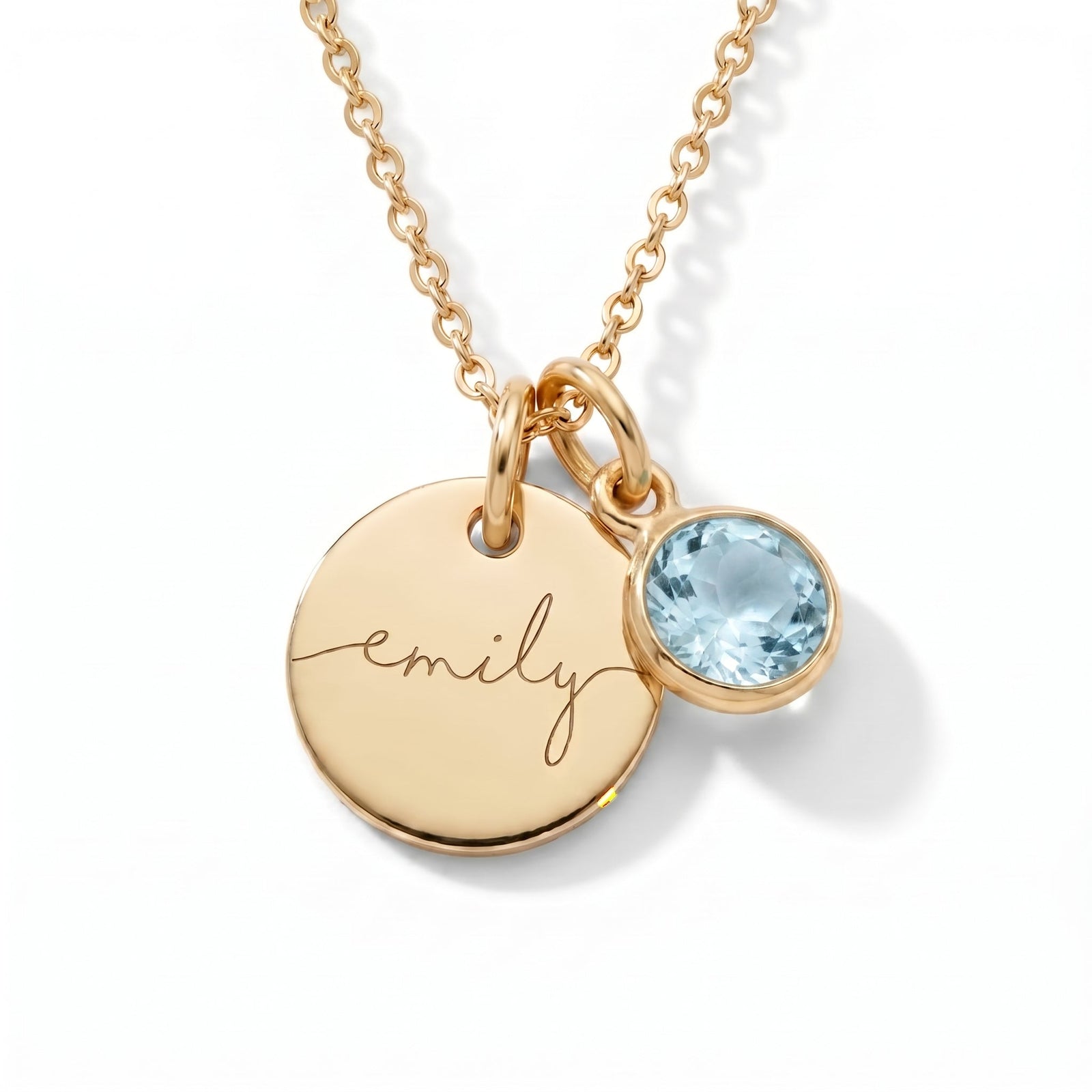 Gepersonaliseerde naamketting met geboortesteen