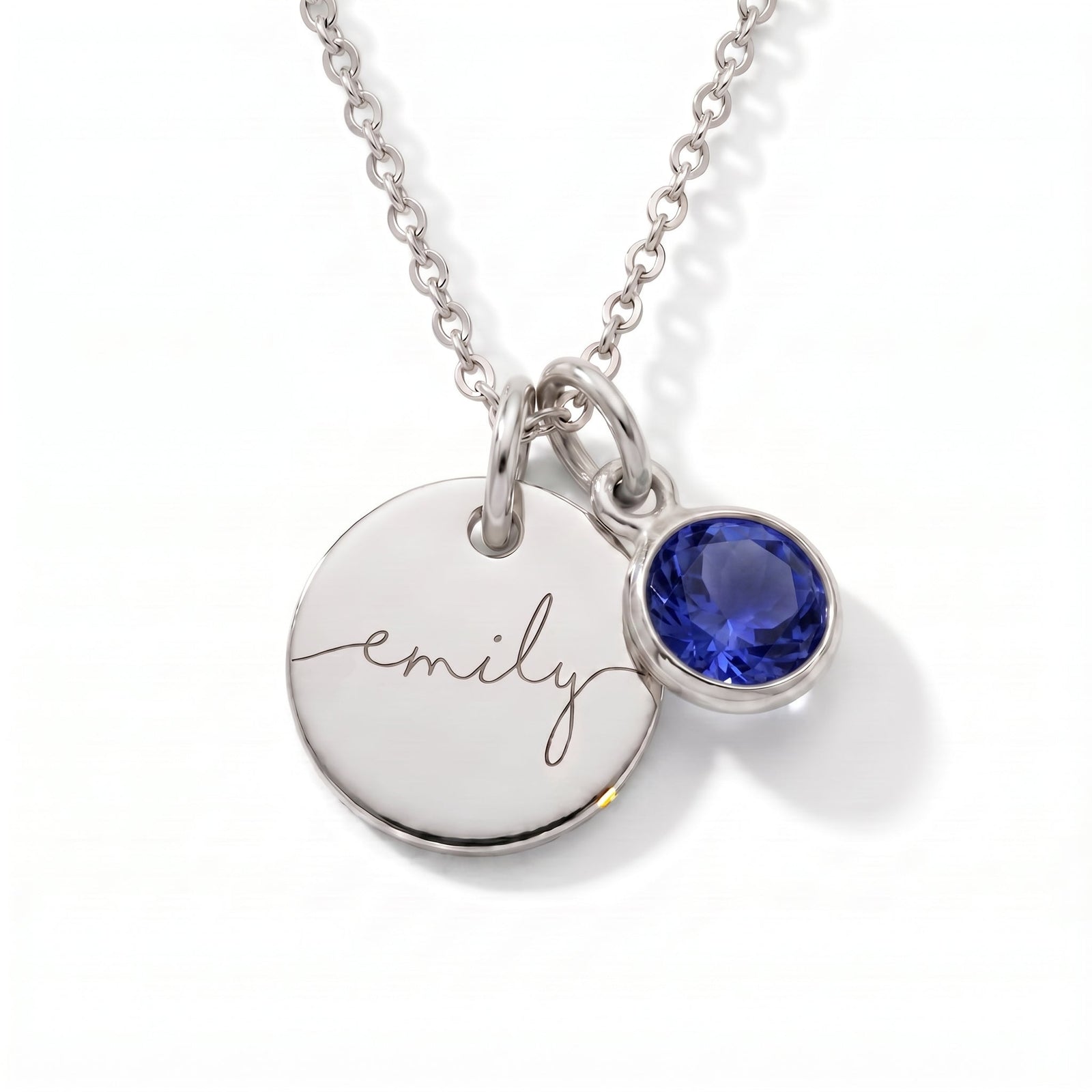 Gepersonaliseerde naamketting met geboortesteen