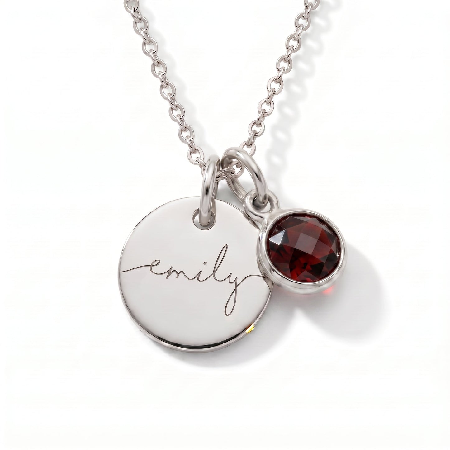 Gepersonaliseerde naamketting met geboortesteen