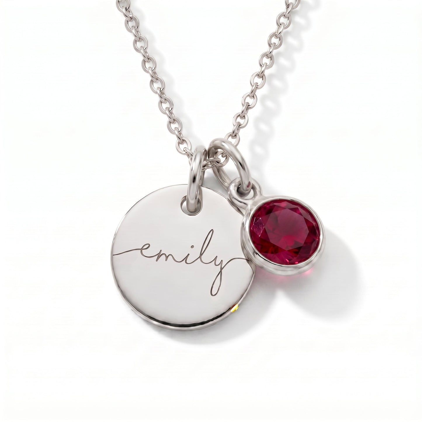 Gepersonaliseerde naamketting met geboortesteen