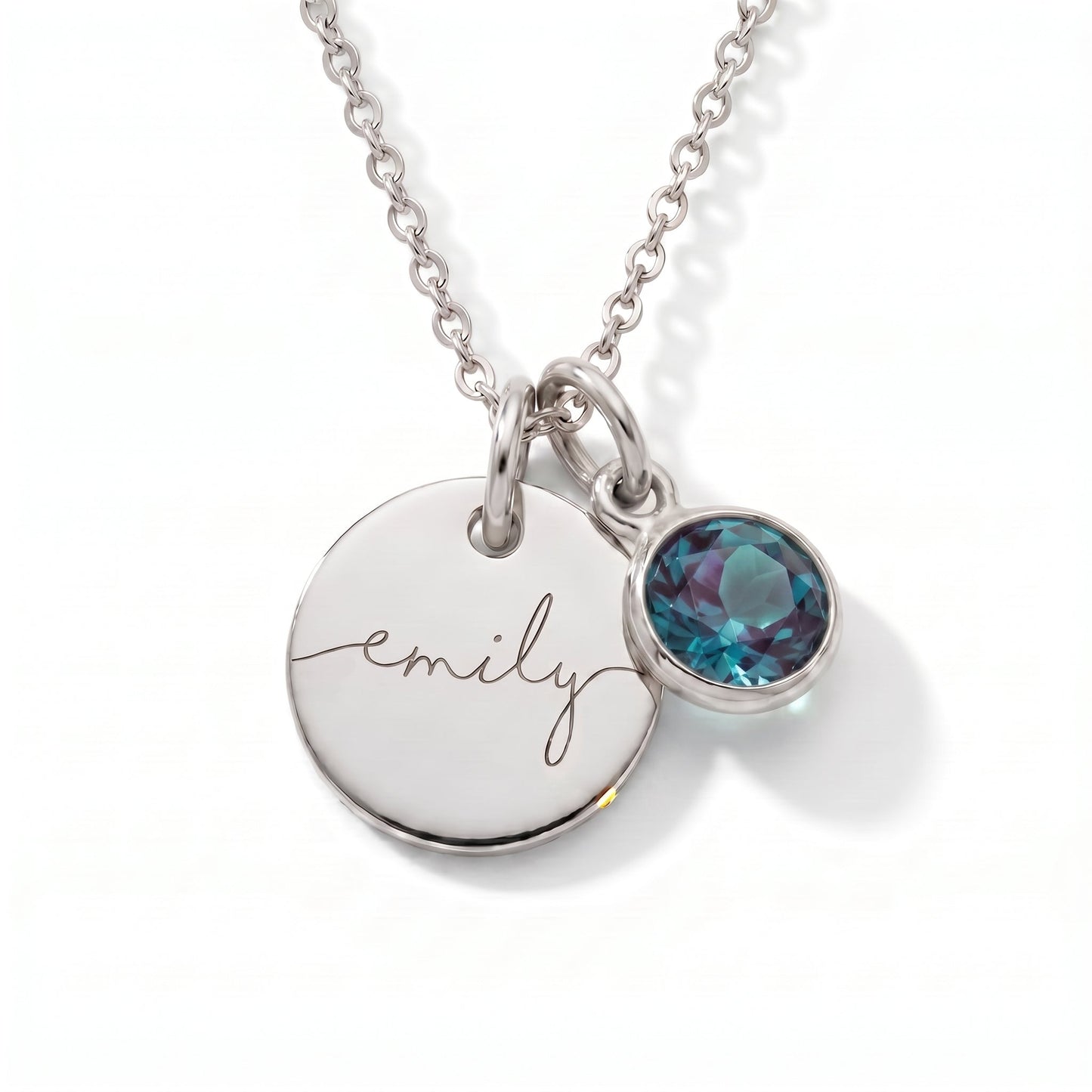 Gepersonaliseerde naamketting met geboortesteen