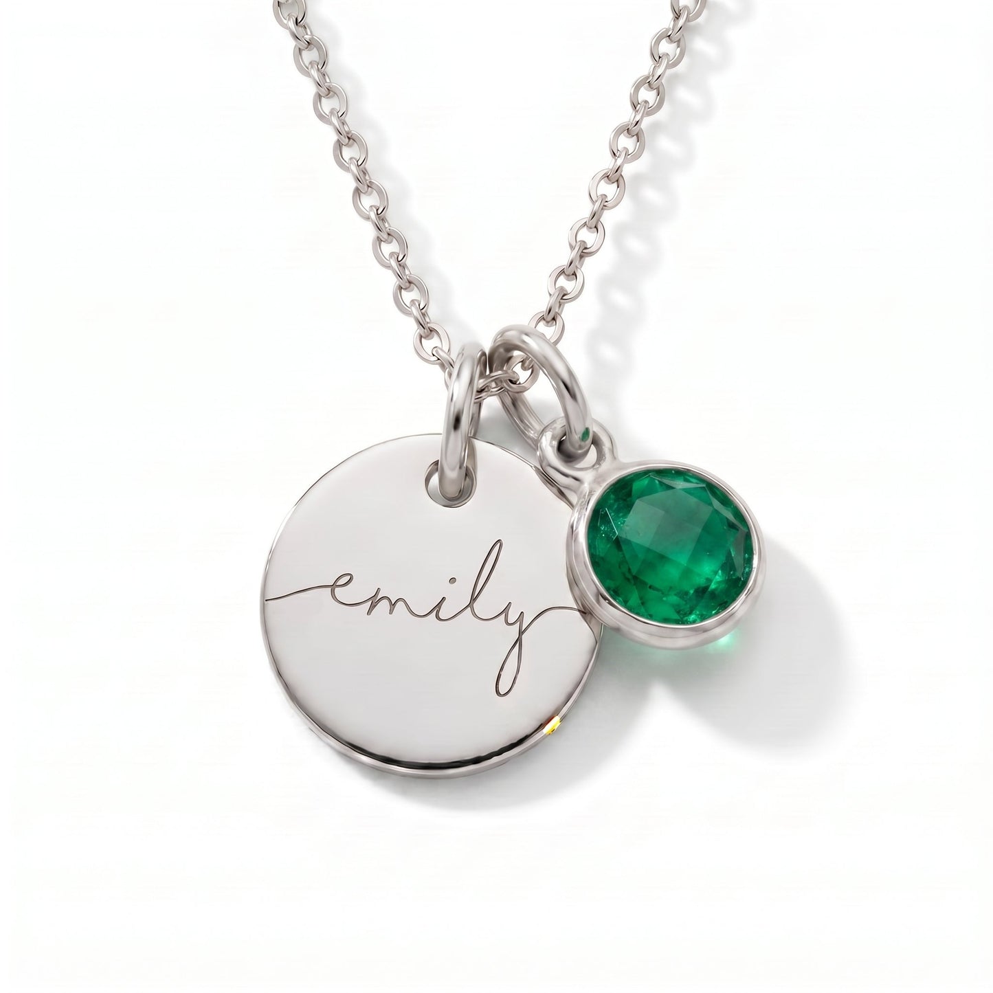 Gepersonaliseerde naamketting met geboortesteen