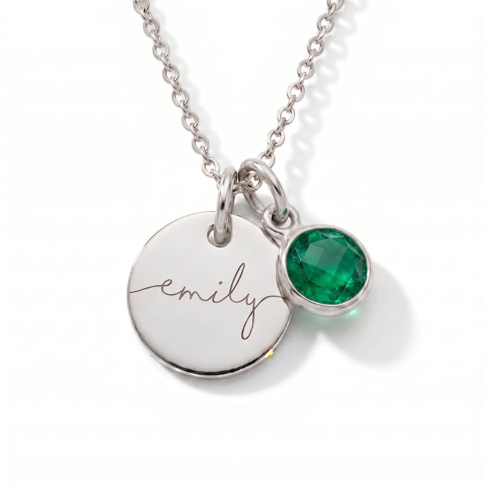 Gepersonaliseerde naamketting met geboortesteen