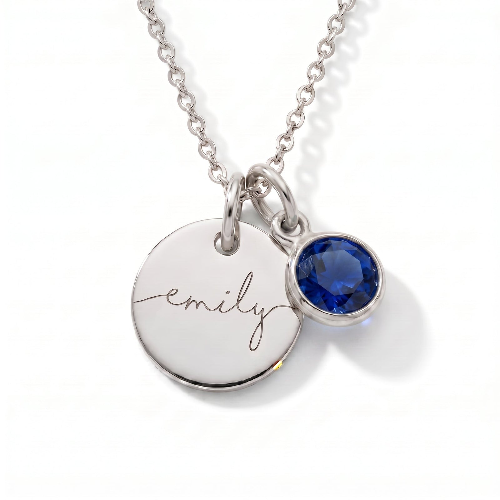 Gepersonaliseerde naamketting met geboortesteen