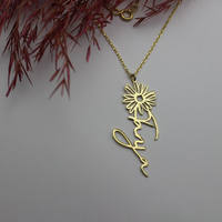 Geboorte Bloemen Naamketting