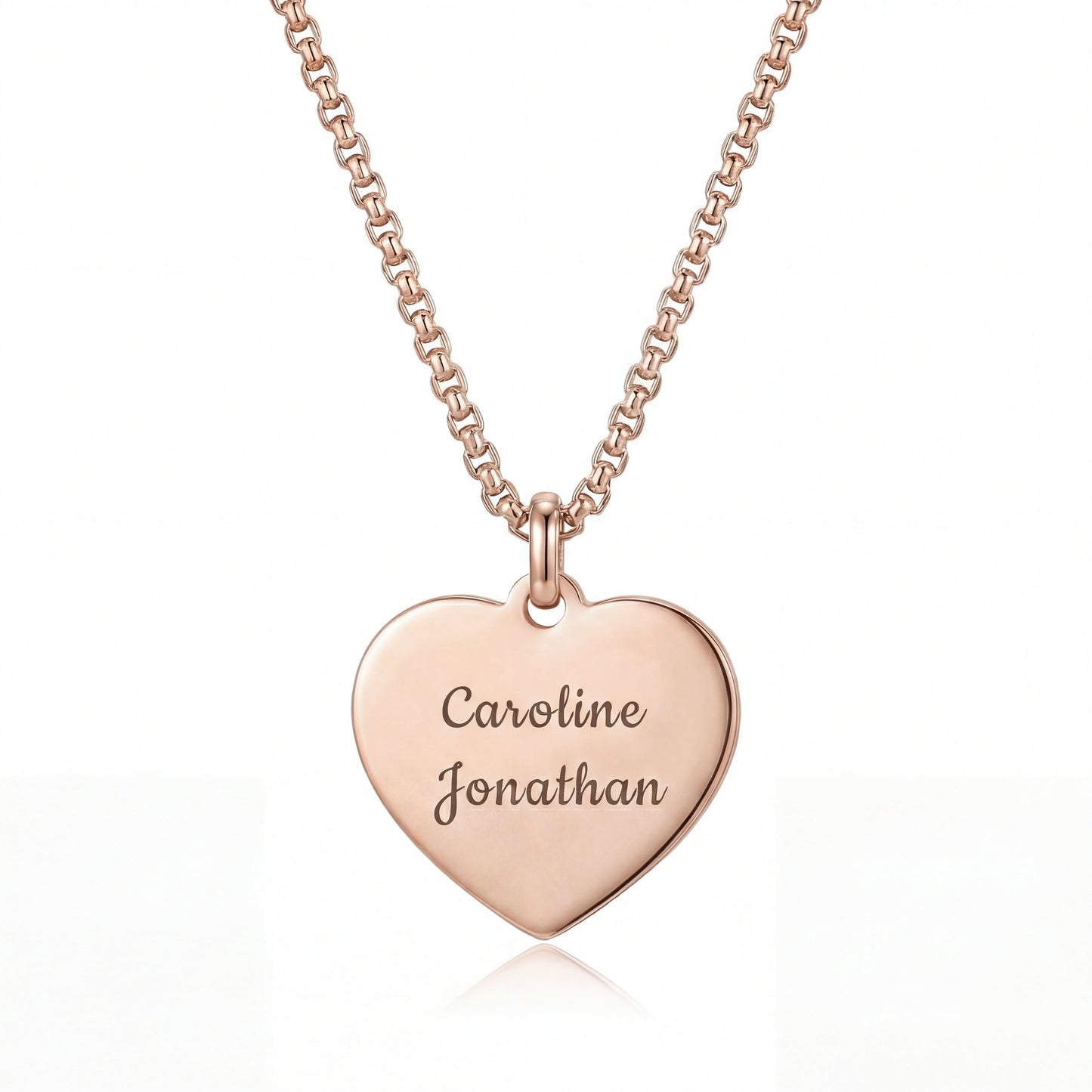Hart ketting met persoonlijke gravure