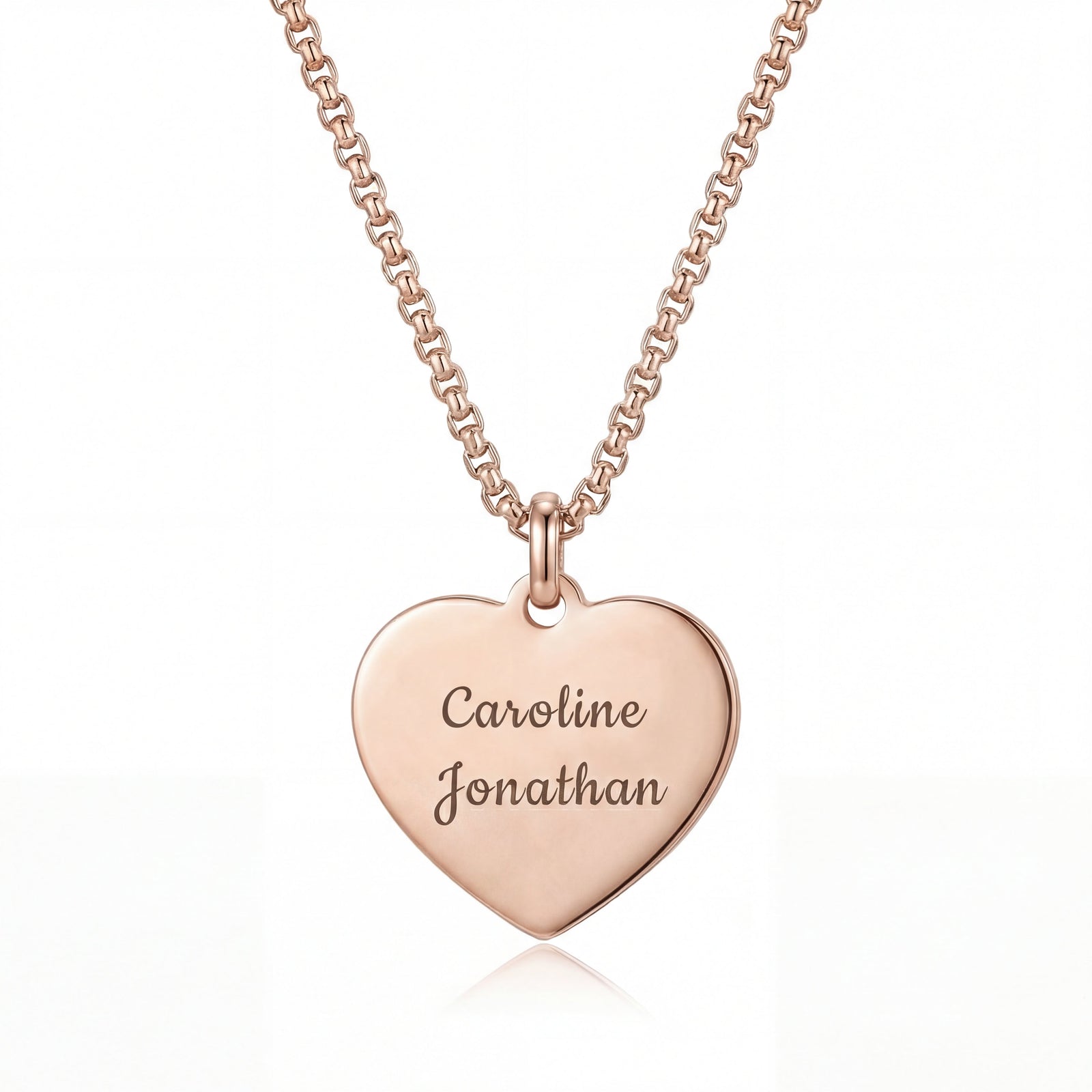 Hart ketting met persoonlijke gravure