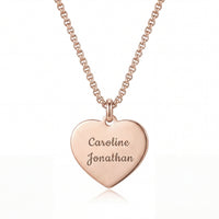 Hart ketting met persoonlijke gravure