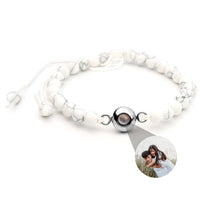 Gepersonaliseerde foto armband - Parels