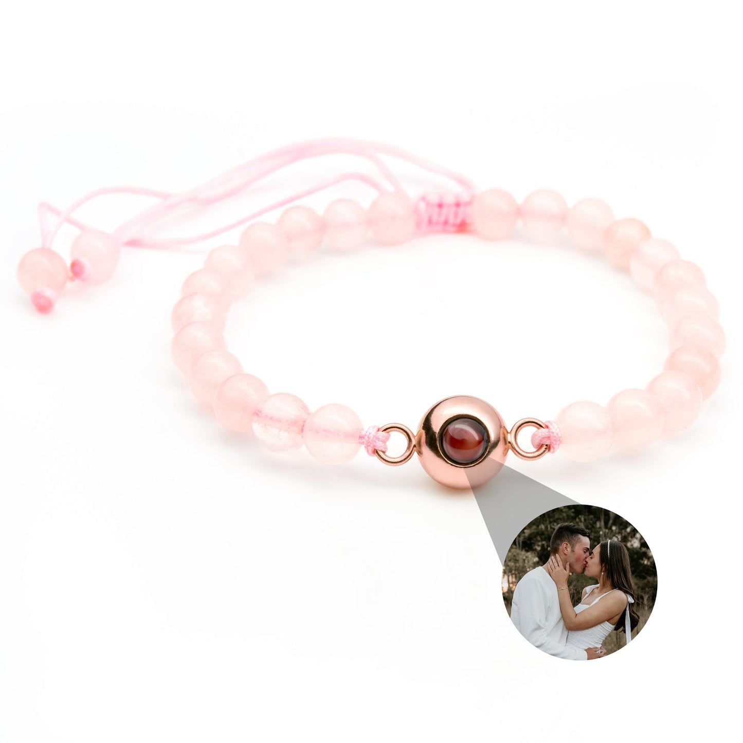 Gepersonaliseerde foto armband - Parels
