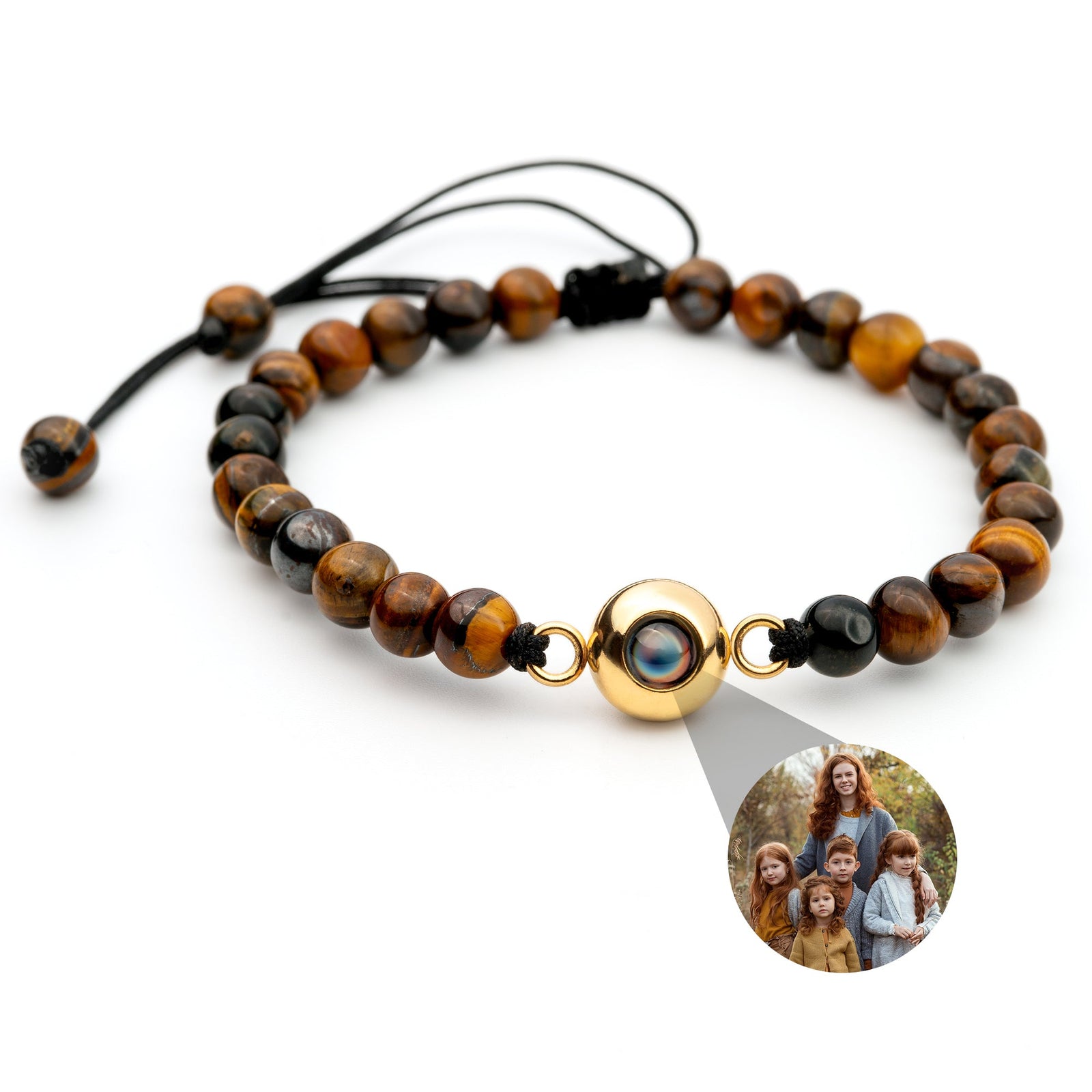 Gepersonaliseerde foto armband - Parels