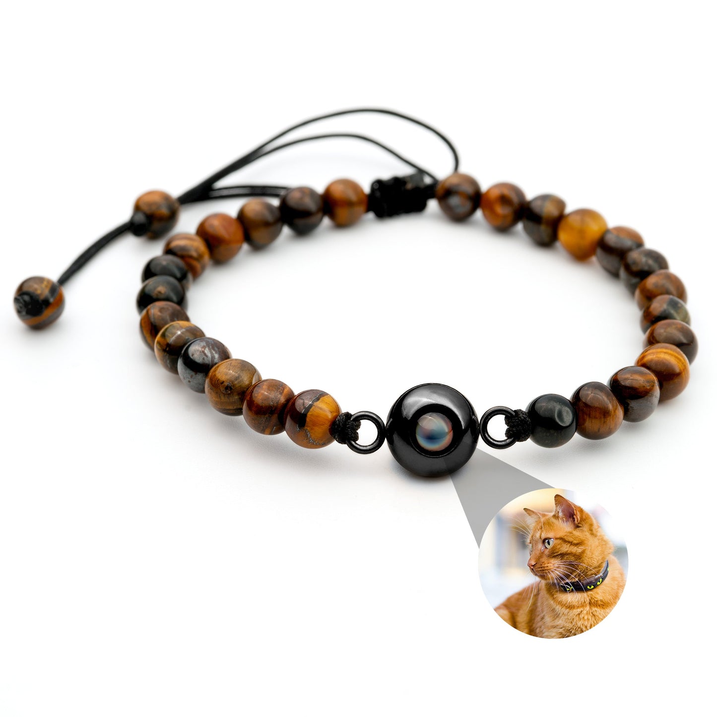 Gepersonaliseerde foto armband - Parels