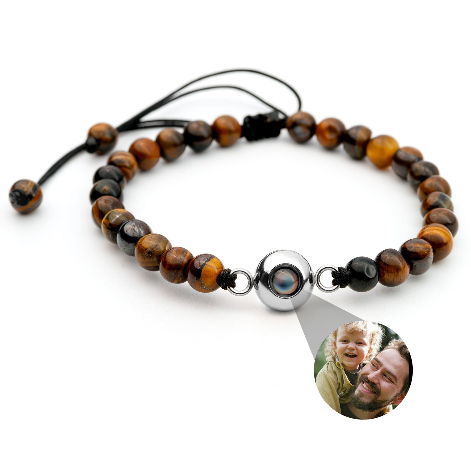 Gepersonaliseerde foto armband - Parels
