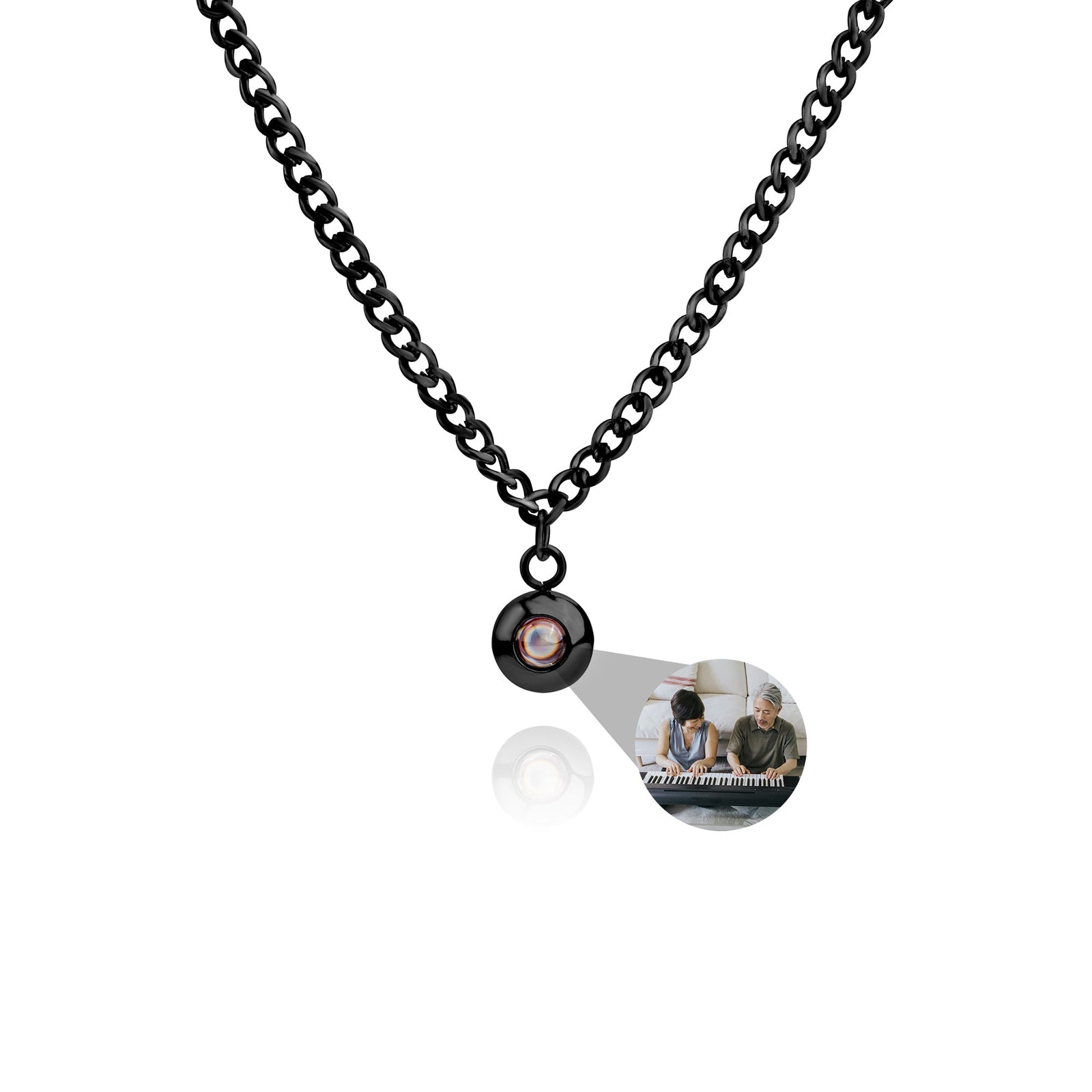 Fotoketting met je eigen foto - Cubaanse Ketting
