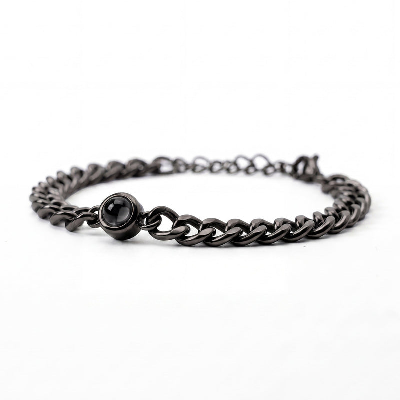 Foto armband met je eigen foto - Cubaanse Ketting