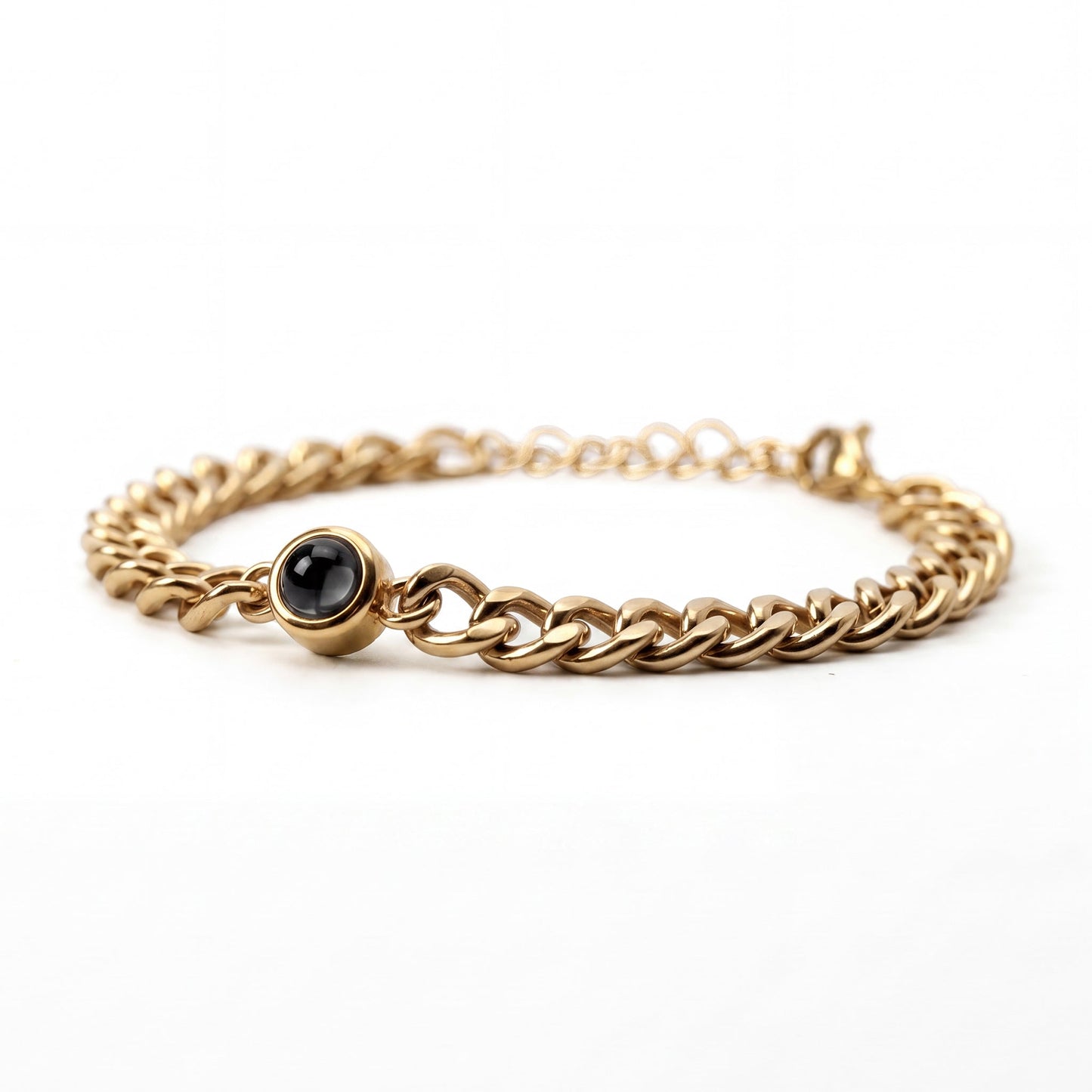 Foto armband met je eigen foto - Cubaanse Ketting