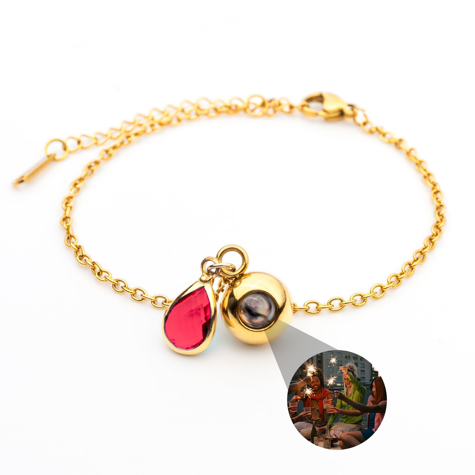 Foto armband met jouw foto - Geboortesteen
