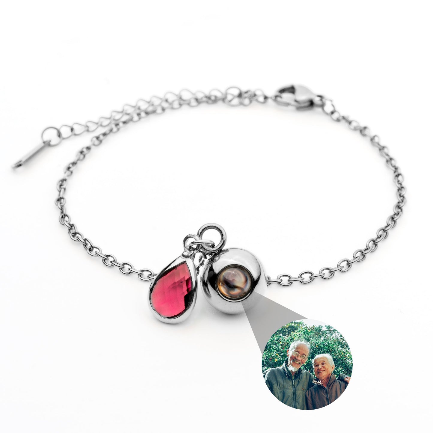 Foto armband met jouw foto - Geboortesteen