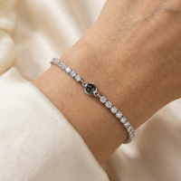 Foto armband met jouw foto - Tennis Zirconia